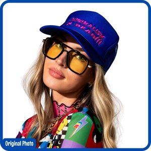 Minimalism Is Dead Embroidered Trucker Dressed in LaLa Hat